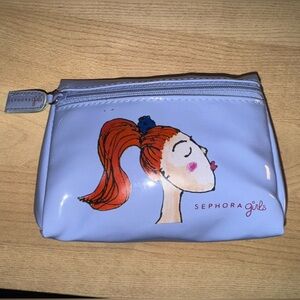 SEPHORA GIRLS Makeup Bag Small Purple Patent Leather RARE 2008 Vintage